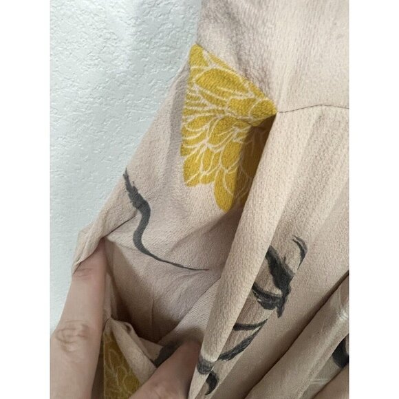 NWT White Closet Floral Jumpsuit Romper Pink Size Small Deep V Neck - Picture 4 of 10